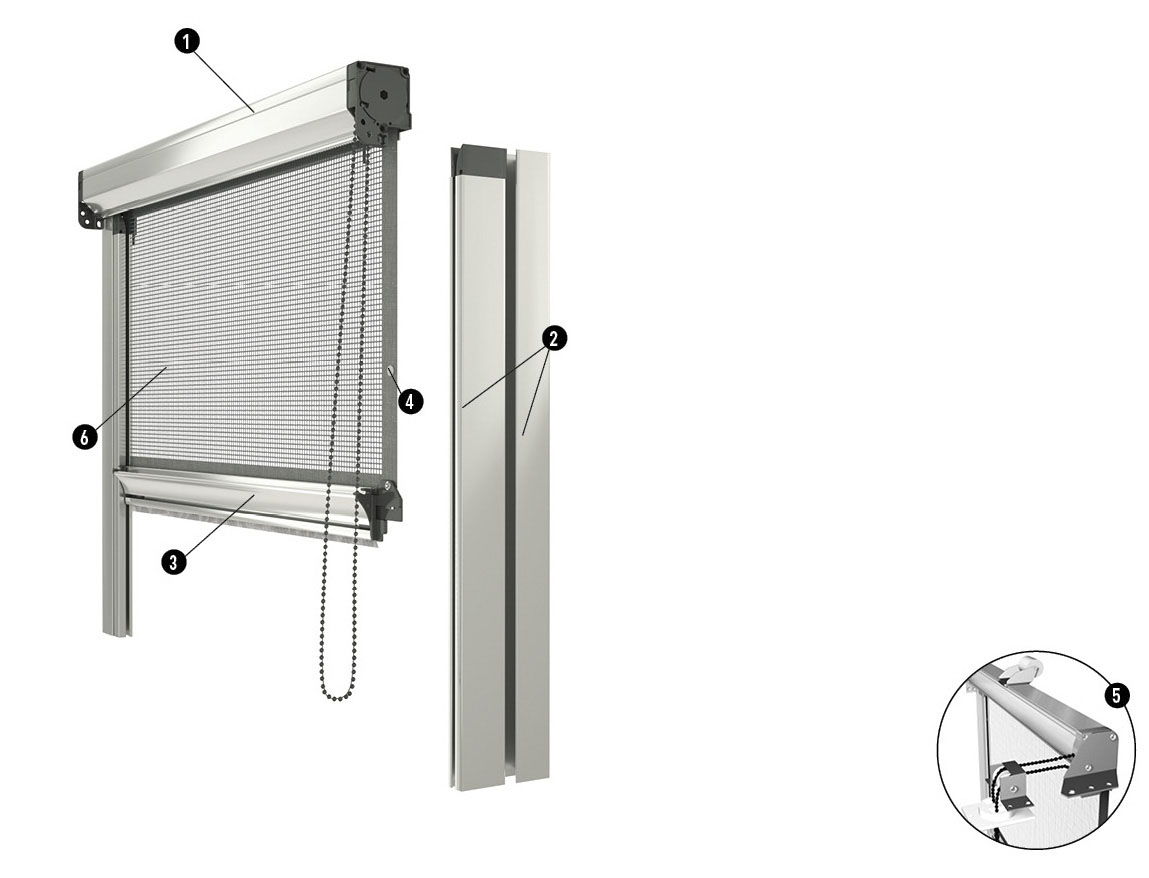 Chain-operated flyscreen - PALAGINA